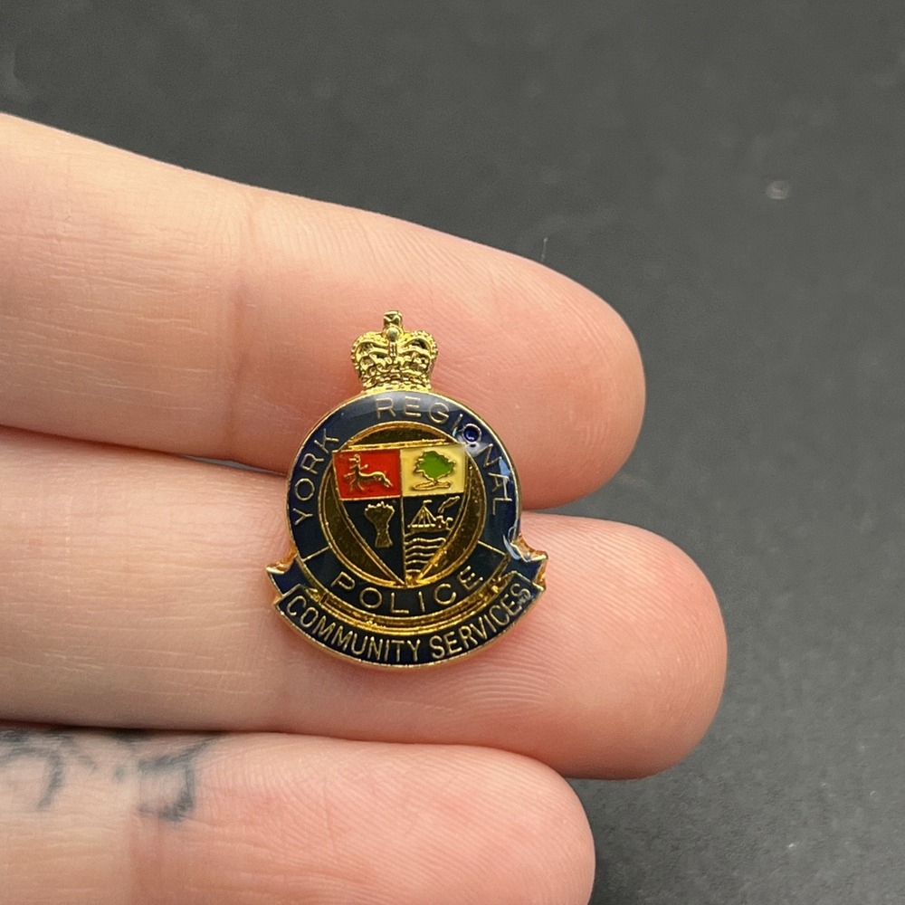 York Regional Police Community Services Lapel Hat Pin